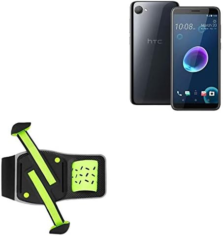 HTC Desire 12+ נרתיק, Boxwave® [סרט זרוע FlexSport] מתכוונן לאימון ופועל עבור HTC Desire 12+ - Stark Green